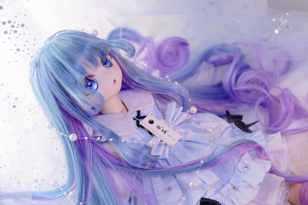 【展示】【海妖姫】1/3 9.5インチ オリジナル前髪造形 ドールウィッグ