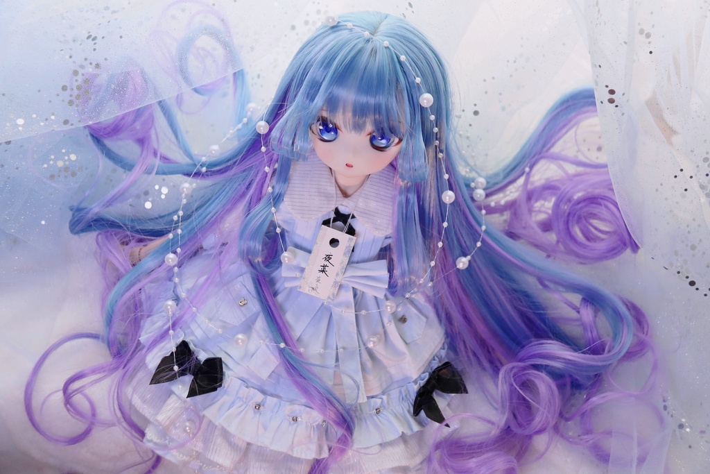 【展示】【海妖姫】1/3 9.5インチ オリジナル前髪造形 ドールウィッグ