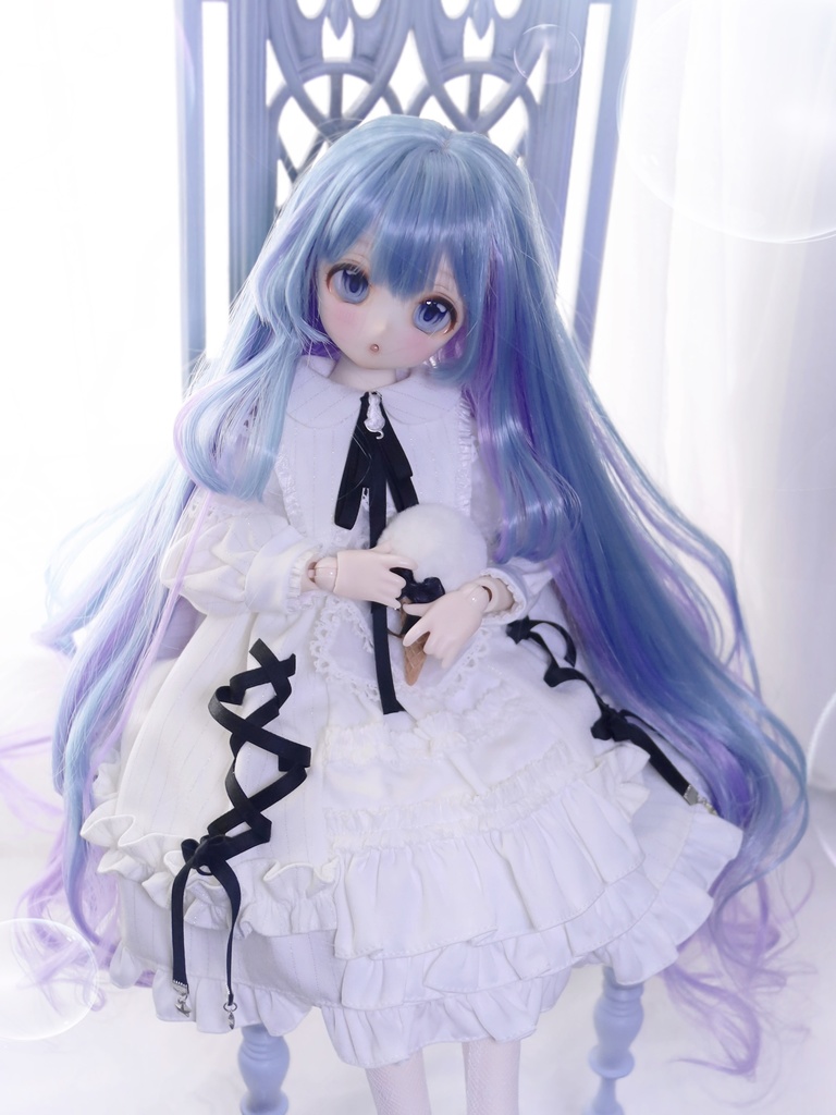 【展示】【海妖姫】1/3 9.5インチ オリジナル前髪造形 ドールウィッグ