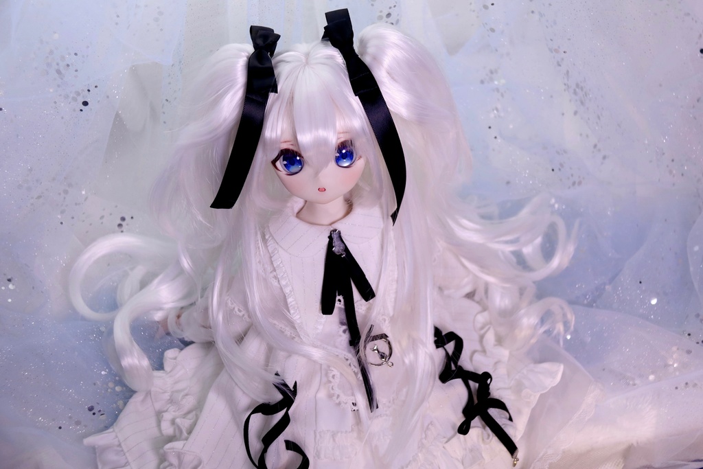 【即発送】ツーサイドアップツインテール 1/3ドールウィッグ 9インチ