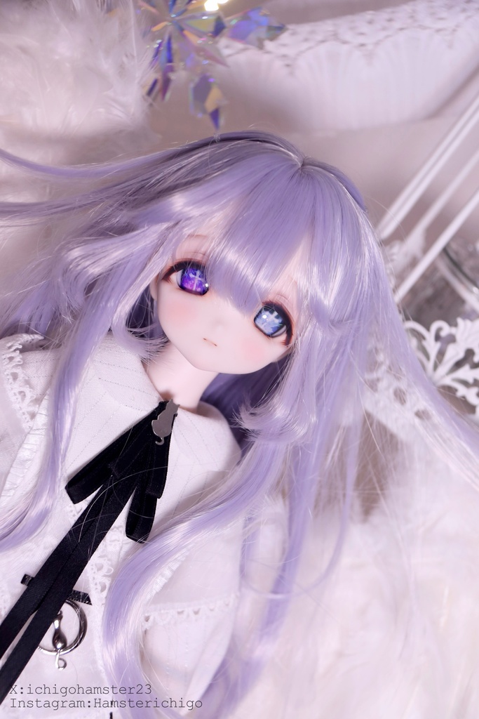 【即発送】ツーサイドアップツインテール 1/3ドールウィッグ 9インチ