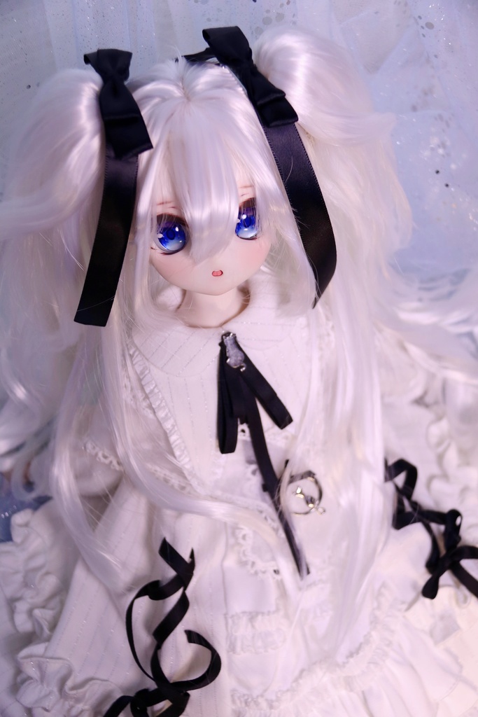 【即発送】ツーサイドアップツインテール 1/3ドールウィッグ 9インチ