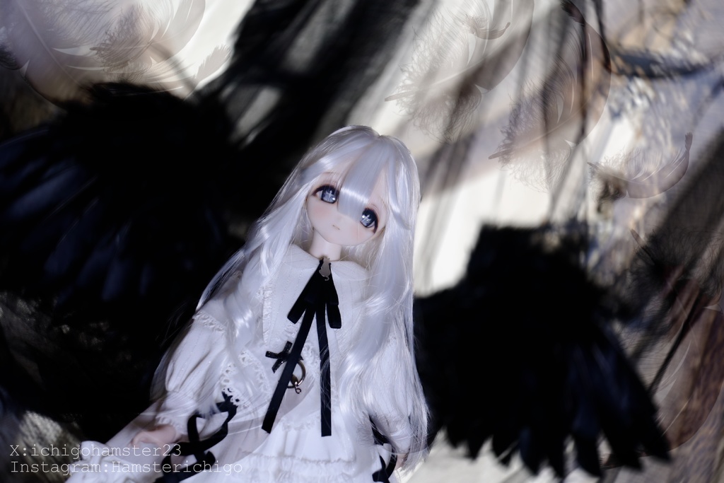 【即発送】ツーサイドアップツインテール 1/3ドールウィッグ 9インチ