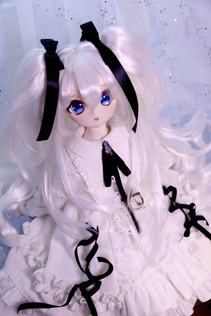 【即発送】ツーサイドアップツインテール 1/3ドールウィッグ 9インチ