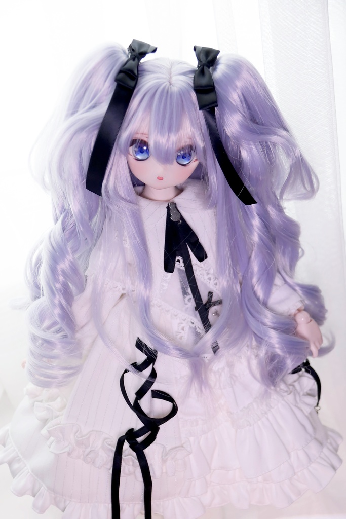 【即発送】ツーサイドアップツインテール 1/3ドールウィッグ 9インチ