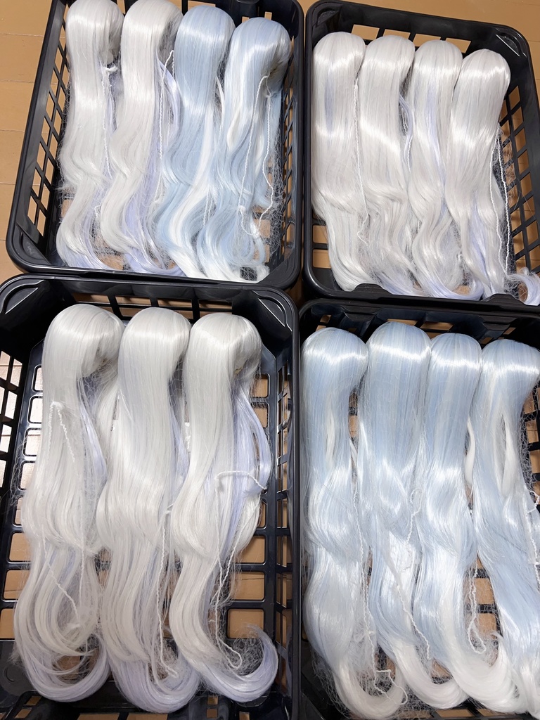 【7月アイドール】オリジナル3段レイヤー 50cm超ロング段々 1/3ドールウィッグ