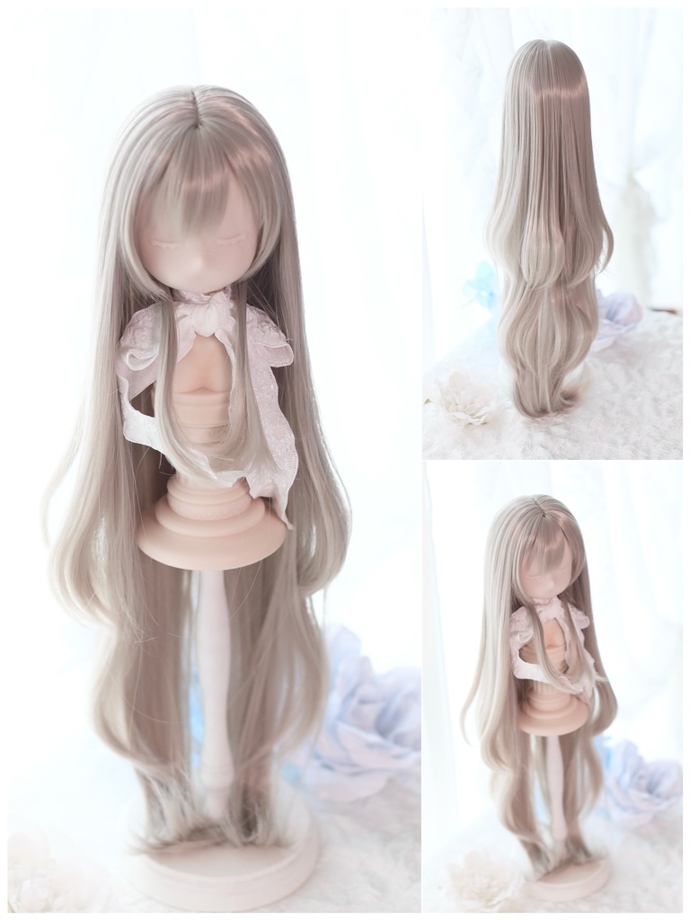 【7月アイドール】オリジナル3段レイヤー 50cm超ロング段々 1/3ドールウィッグ