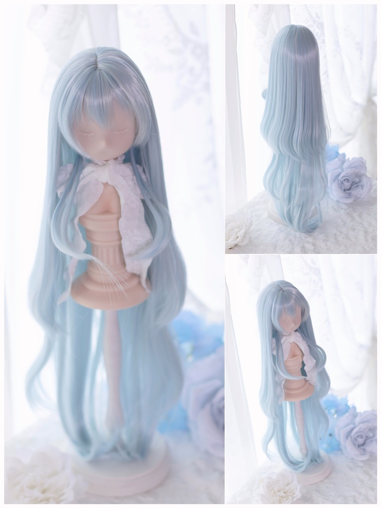 【7月アイドール】オリジナル3段レイヤー 50cm超ロング段々 1/3ドールウィッグ
