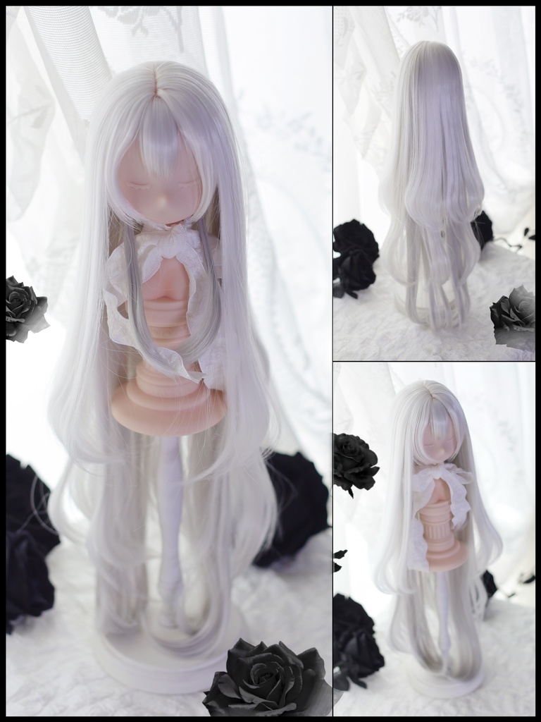 【7月アイドール】オリジナル3段レイヤー 50cm超ロング段々 1/3ドールウィッグ