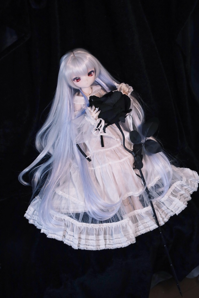 【7月アイドール】オリジナル3段レイヤー 50cm超ロング段々 1/3ドールウィッグ