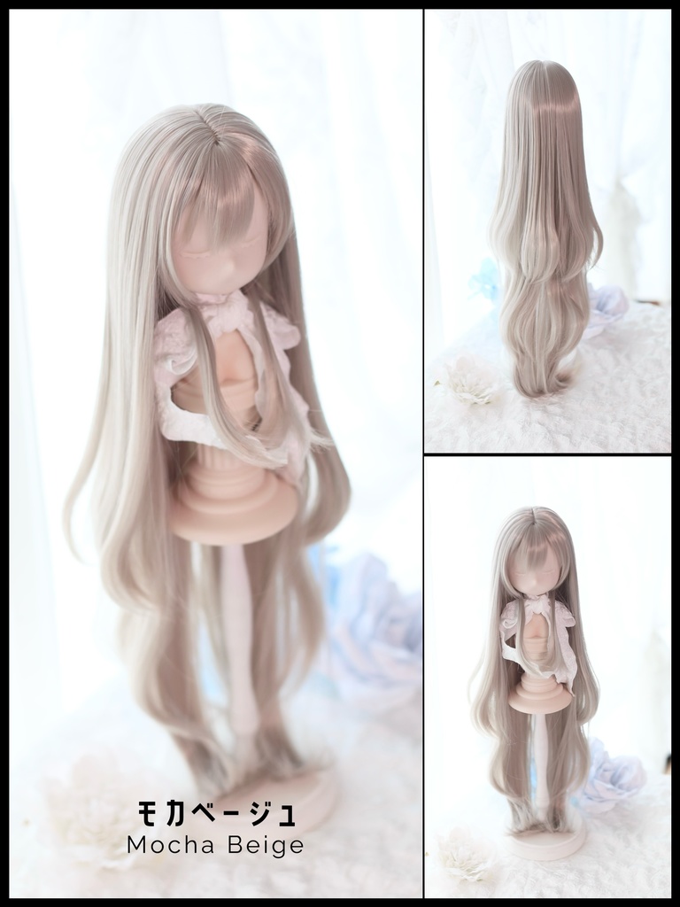 【7月アイドール】オリジナル3段レイヤー 50cm超ロング段々 1/3ドールウィッグ