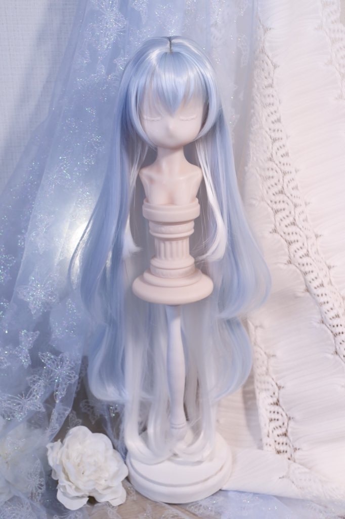 【7月アイドール】オリジナル3段レイヤー 50cm超ロング段々 1/3ドールウィッグ