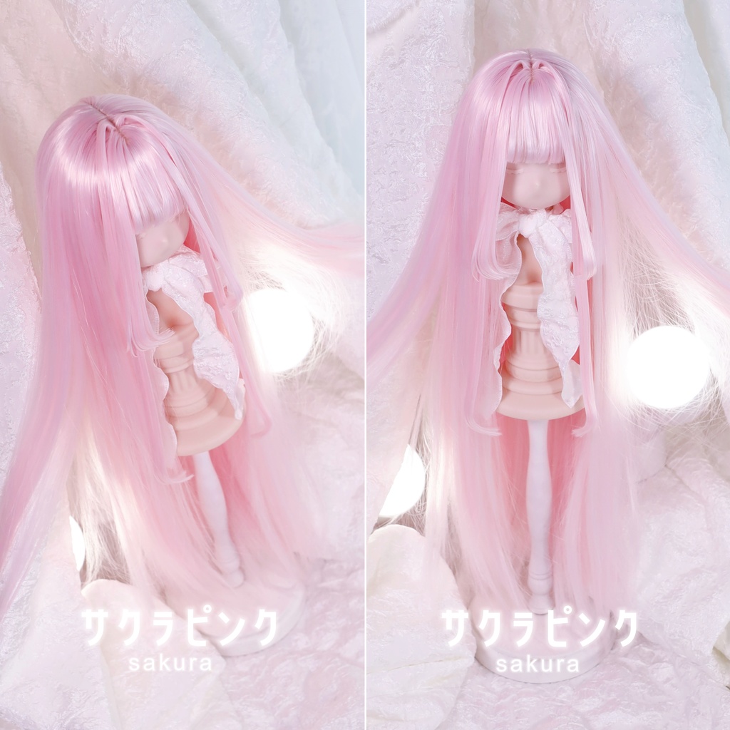 「受注製作」 9インチ 柔らか繊維インテーク姫カットロング 長さ35-38cm