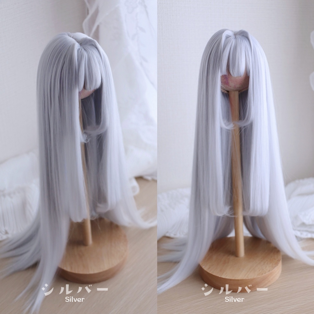 「受注製作」 9インチ 柔らか繊維インテーク姫カットロング 長さ35-38cm