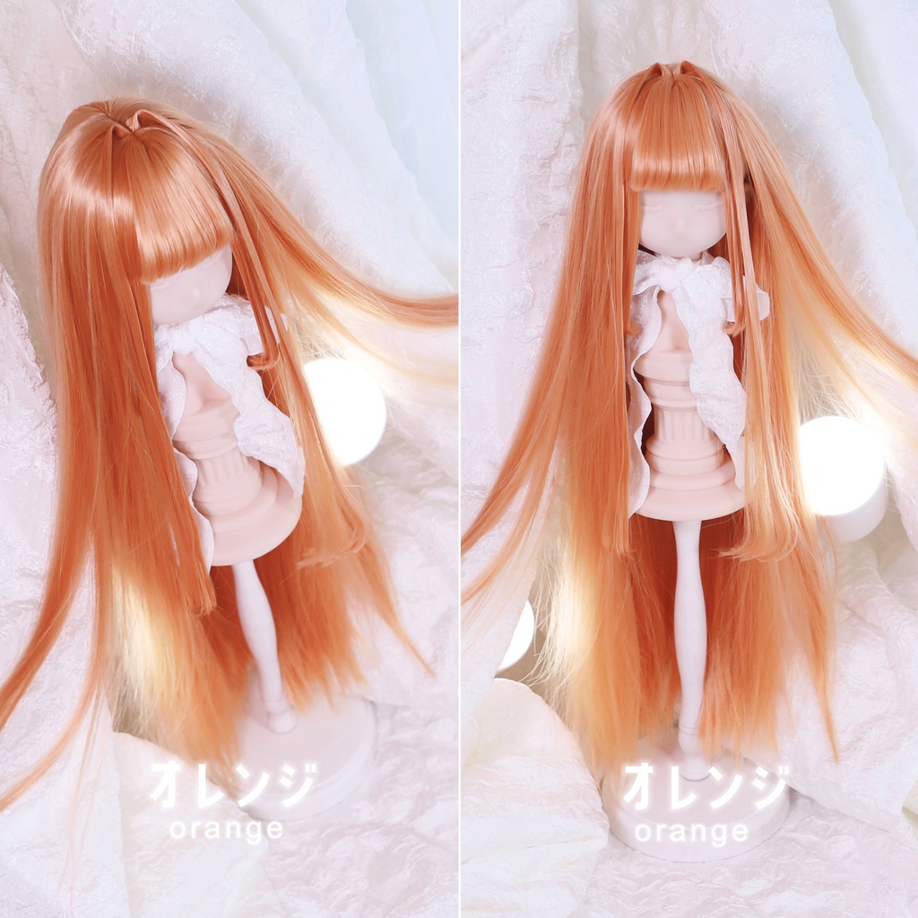 「受注製作」 9インチ 柔らか繊維インテーク姫カットロング 長さ35-38cm