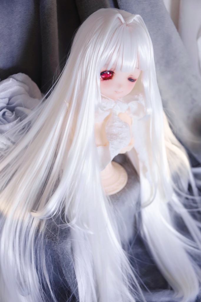 「受注製作」 9インチ 柔らか繊維インテーク姫カットロング 長さ35-38cm