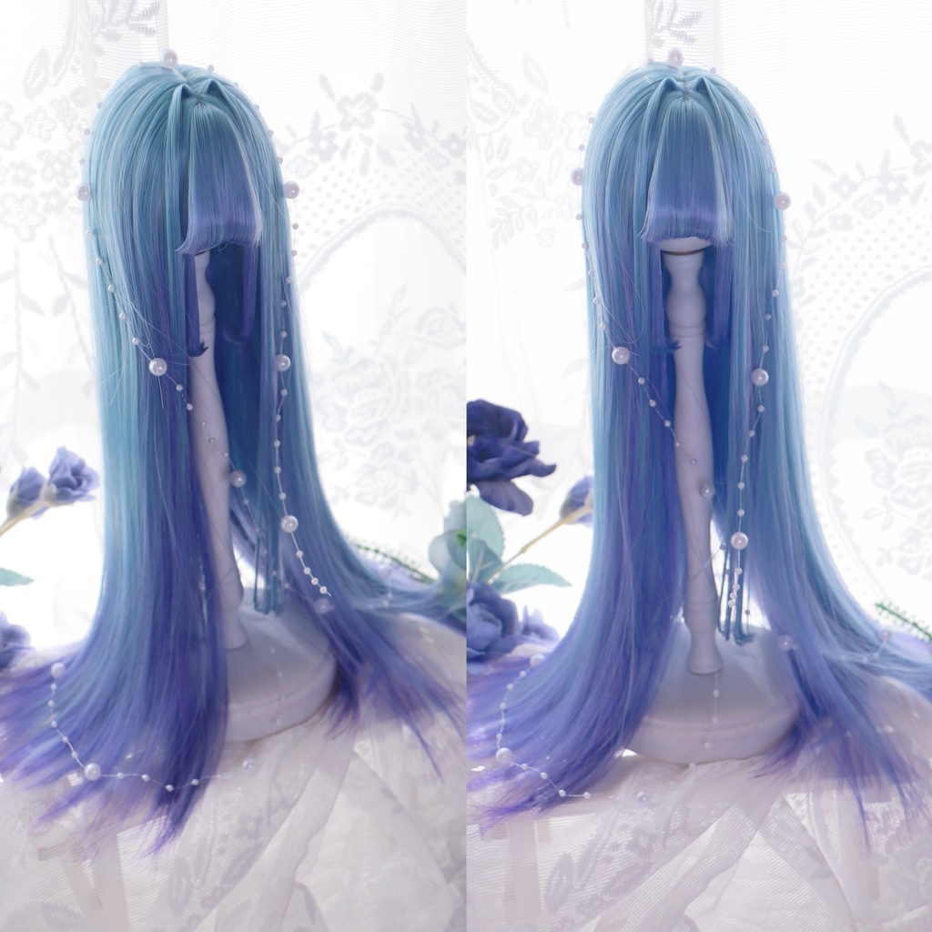 「受注製作」 9インチ 柔らか繊維インテーク姫カットロング 長さ35-38cm