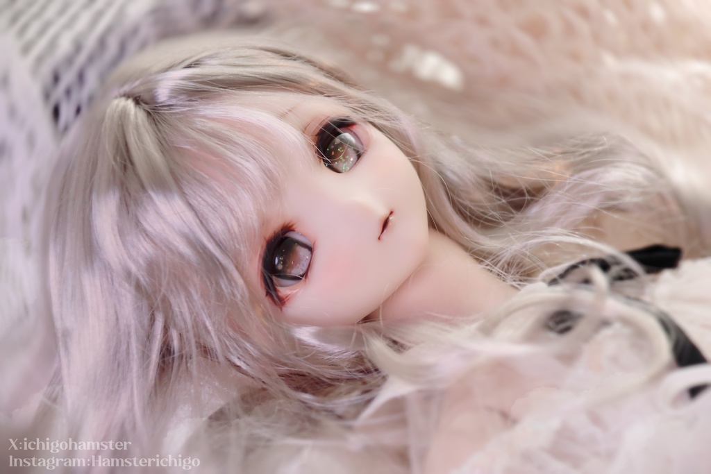 新作【ふわふわアイ】ラメ入mdd dd対応1/3ドール カボションアイ