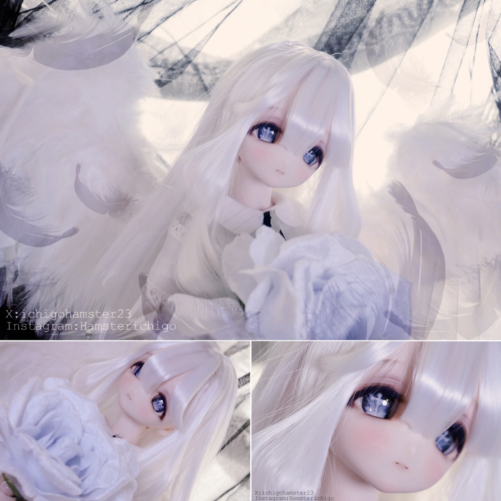 【アイドール在庫即発送】【罪と天使】 ラメ入mdd dd対応1/3ドール 20mmカボションアイ 追視