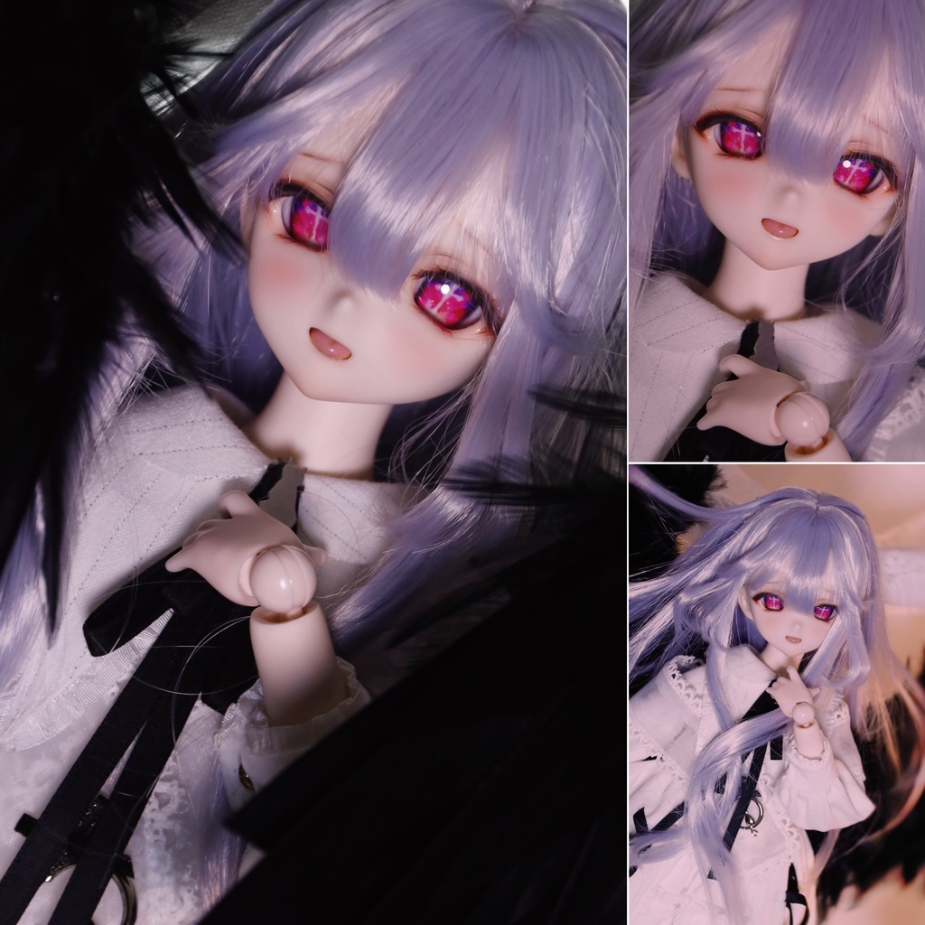 【アイドール在庫即発送】【罪と天使】 ラメ入mdd dd対応1/3ドール 20mmカボションアイ 追視