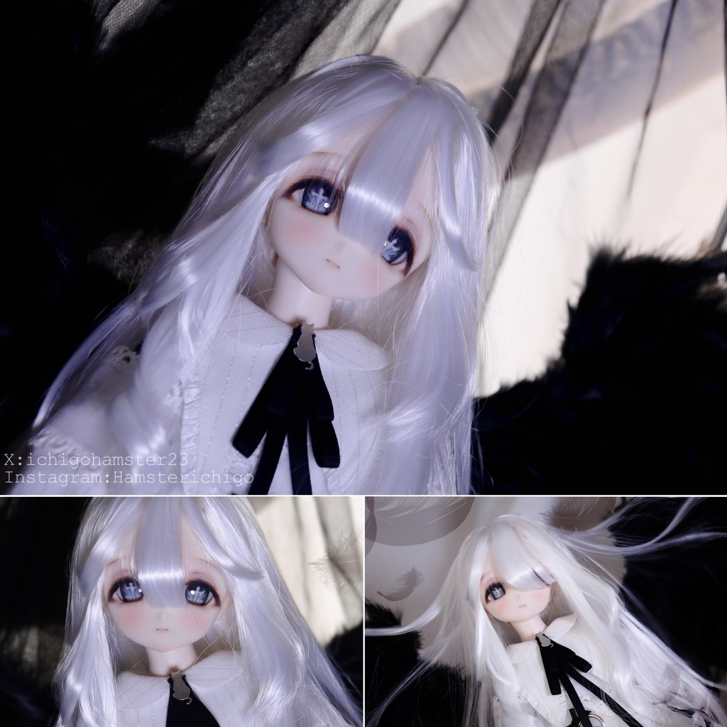 【アイドール在庫即発送】【罪と天使】 ラメ入mdd dd対応1/3ドール 20mmカボションアイ 追視