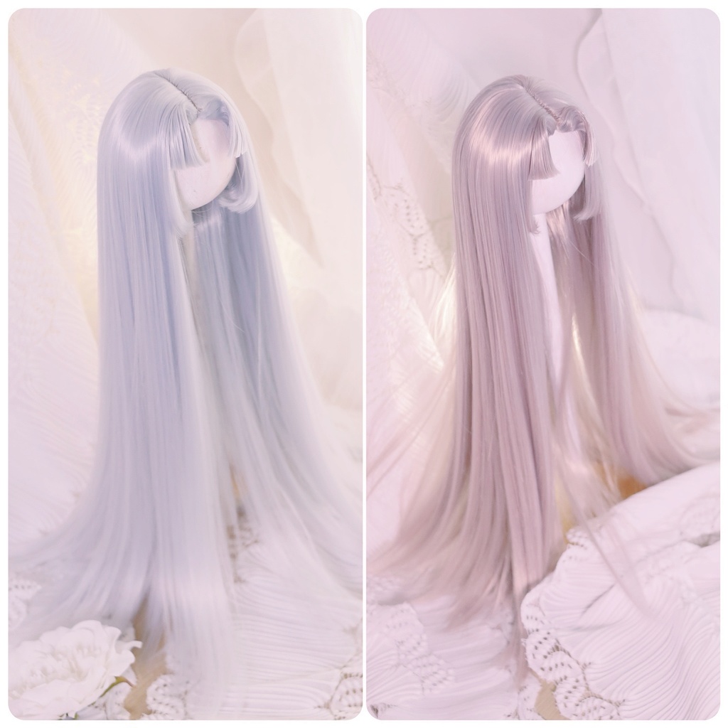 センター分けインテークロング シンプル.ver 1/3ドールウィッグ 9インチ