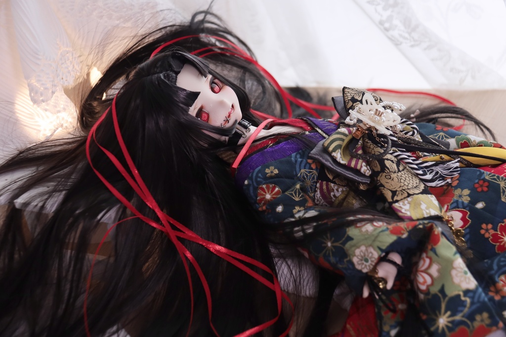 センター分けインテークロング シンプル.ver 1/3ドールウィッグ 9インチ