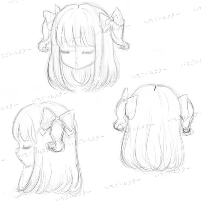 「クロワッサン」ロリツインテールロール ミディアム