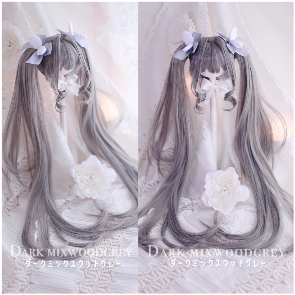 【12月アイドールお持ち帰り】 1/3ドール用 天使の超ロングインテークレイヤーカットツインテール