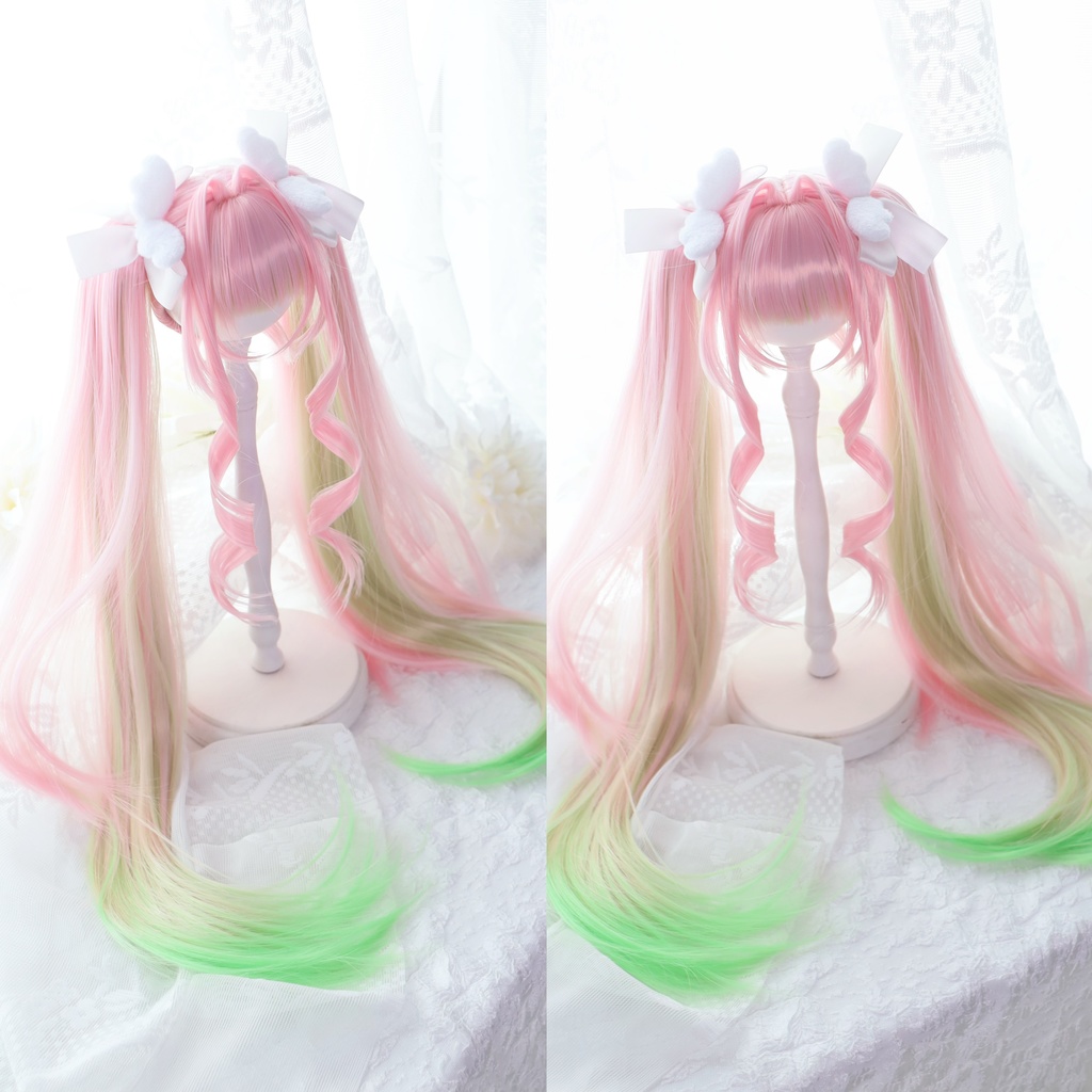 【12月アイドールお持ち帰り】 1/3ドール用 天使の超ロングインテークレイヤーカットツインテール