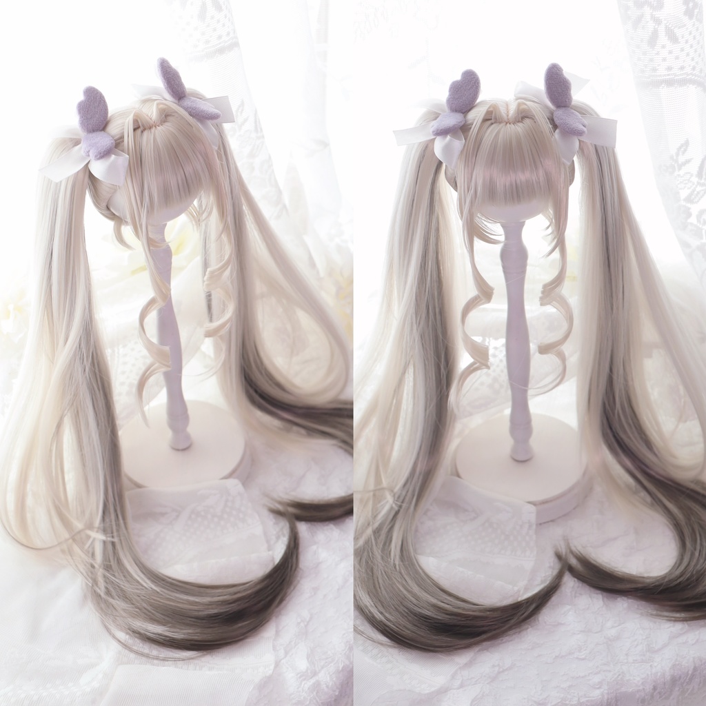 【12月アイドールお持ち帰り】 1/3ドール用 天使の超ロングインテークレイヤーカットツインテール