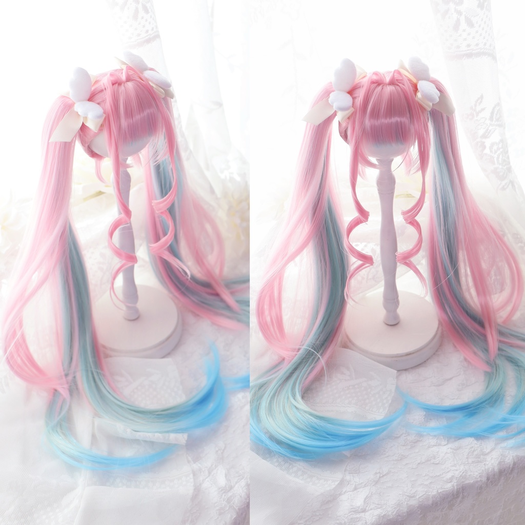 【12月アイドールお持ち帰り】 1/3ドール用 天使の超ロングインテークレイヤーカットツインテール