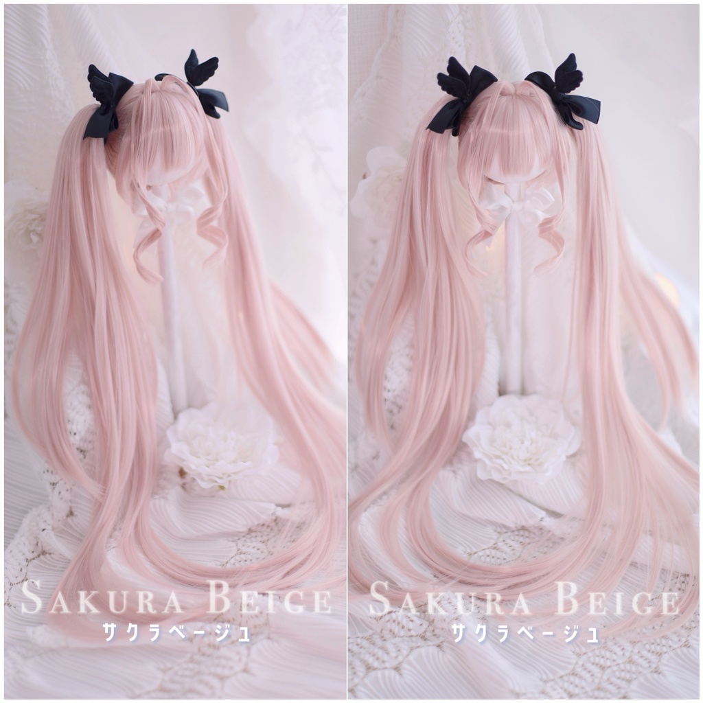 【12月アイドールお持ち帰り】 1/3ドール用 天使の超ロングインテークレイヤーカットツインテール