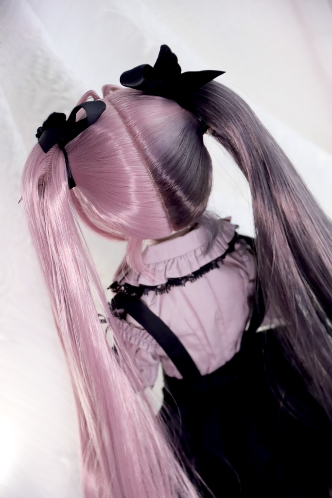 【12月アイドールお持ち帰り】 1/3ドール用 天使の超ロングインテークレイヤーカットツインテール