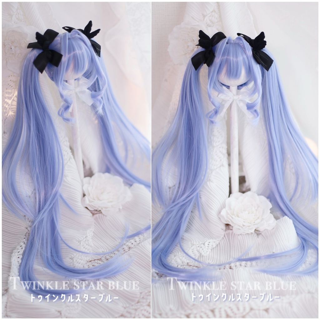 【12月アイドールお持ち帰り】 1/3ドール用 天使の超ロングインテークレイヤーカットツインテール