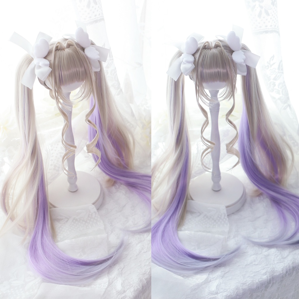【12月アイドールお持ち帰り】 1/3ドール用 天使の超ロングインテークレイヤーカットツインテール