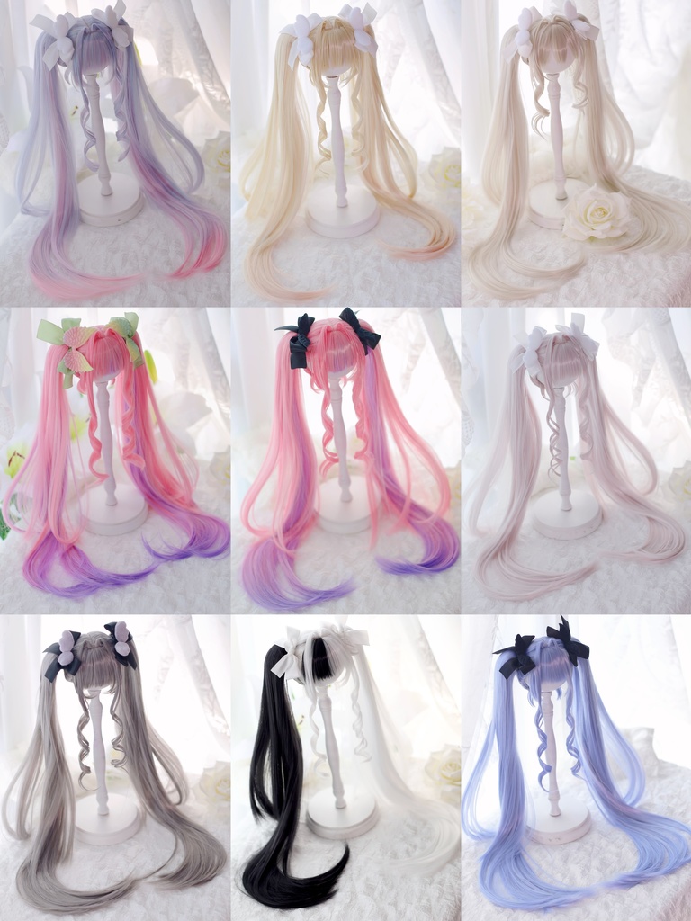 【12月アイドールお持ち帰り】 1/3ドール用 天使の超ロングインテークレイヤーカットツインテール