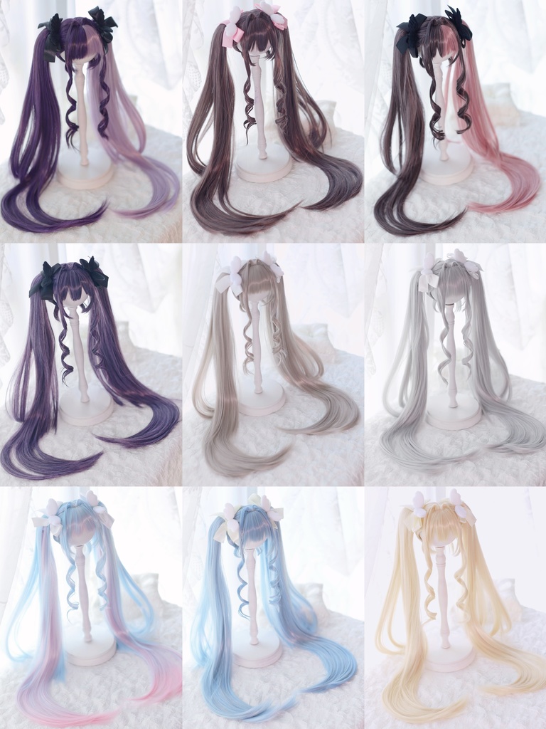 【12月アイドールお持ち帰り】 1/3ドール用 天使の超ロングインテークレイヤーカットツインテール