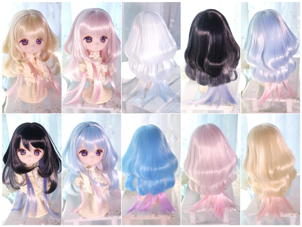  「受注」1\3ドールウィッグ ガールズウルフレイヤー　セミロング