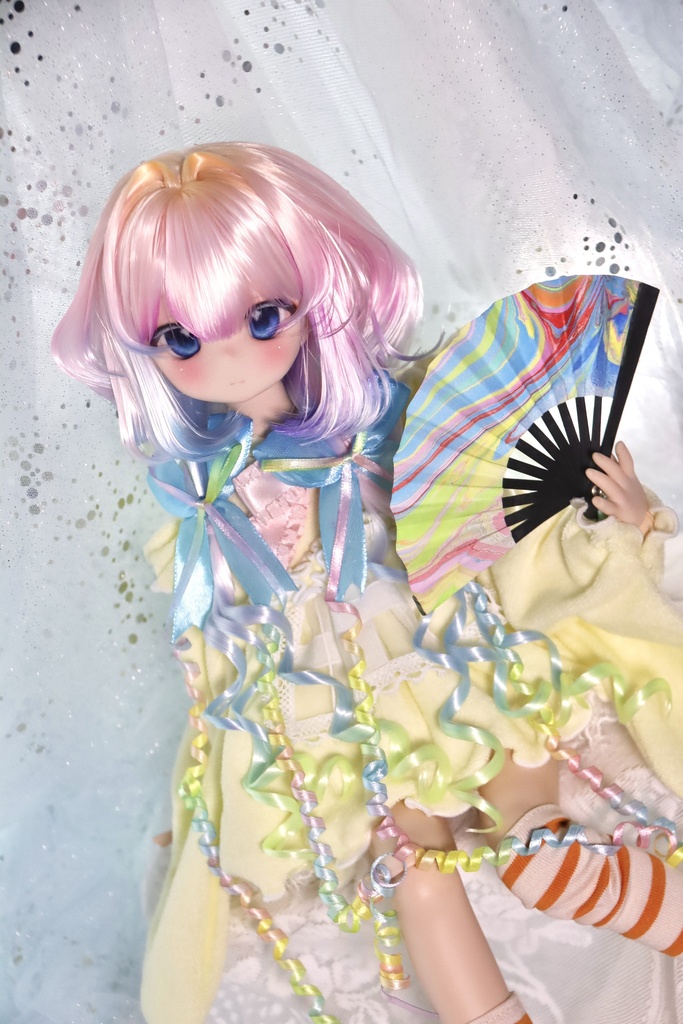 【イベント持ち戻り】柔らか繊維『くらげちゃん・ボリュームアップver』1/3ドールウィッグ