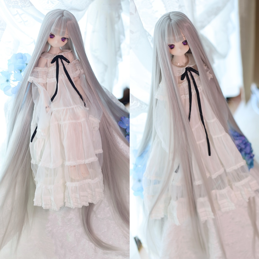 【イベントお持ち帰り】1/3ドール用 70cm激ロングストレート 縮毛矯正してサラサラ