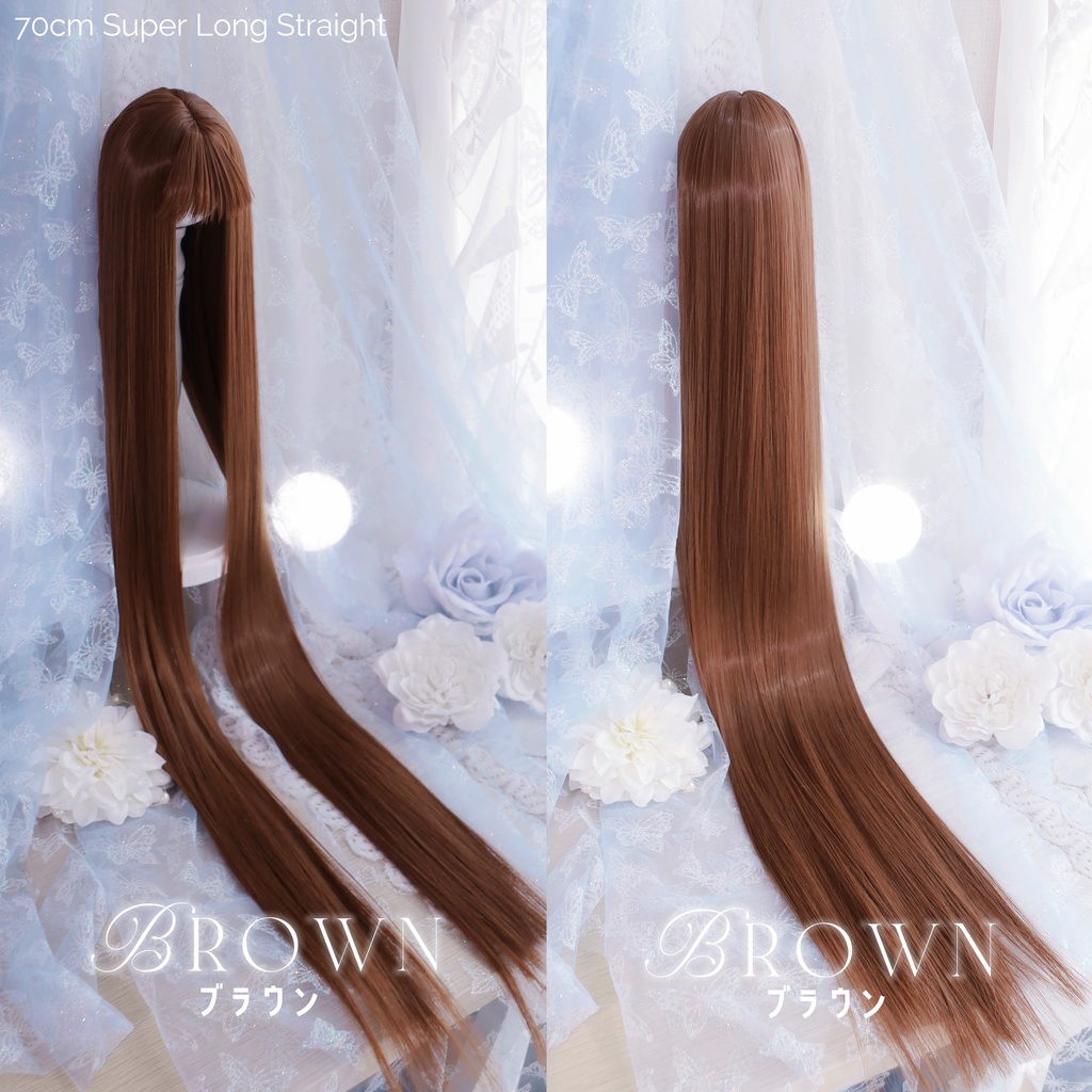 【イベントお持ち帰り】1/3ドール用 70cm激ロングストレート 縮毛矯正してサラサラ