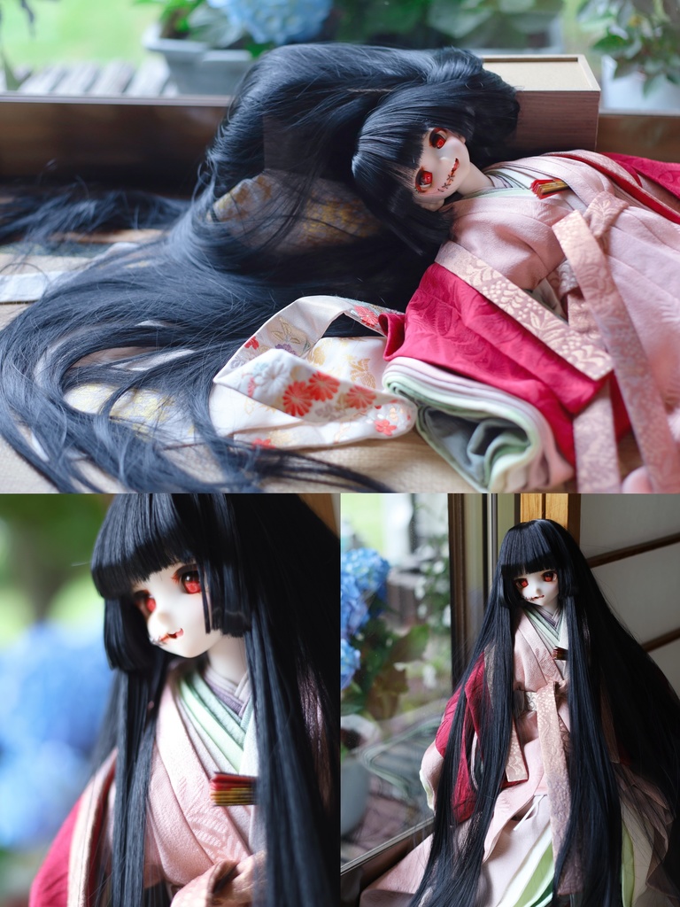 【イベントお持ち帰り】1/3ドール用 70cm激ロングストレート 縮毛矯正してサラサラ