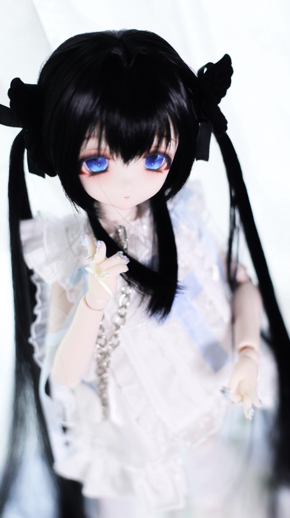 【受注製作】 💛新作発売🩵🌷1/3ドール 天使の50cmインテークロングロリ細ツインテール 8〜9インチ