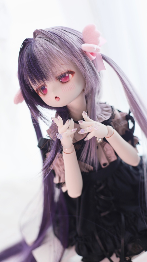 【受注製作】 💛新作発売🩵🌷1/3ドール 天使の50cmインテークロングロリ細ツインテール 8〜9インチ