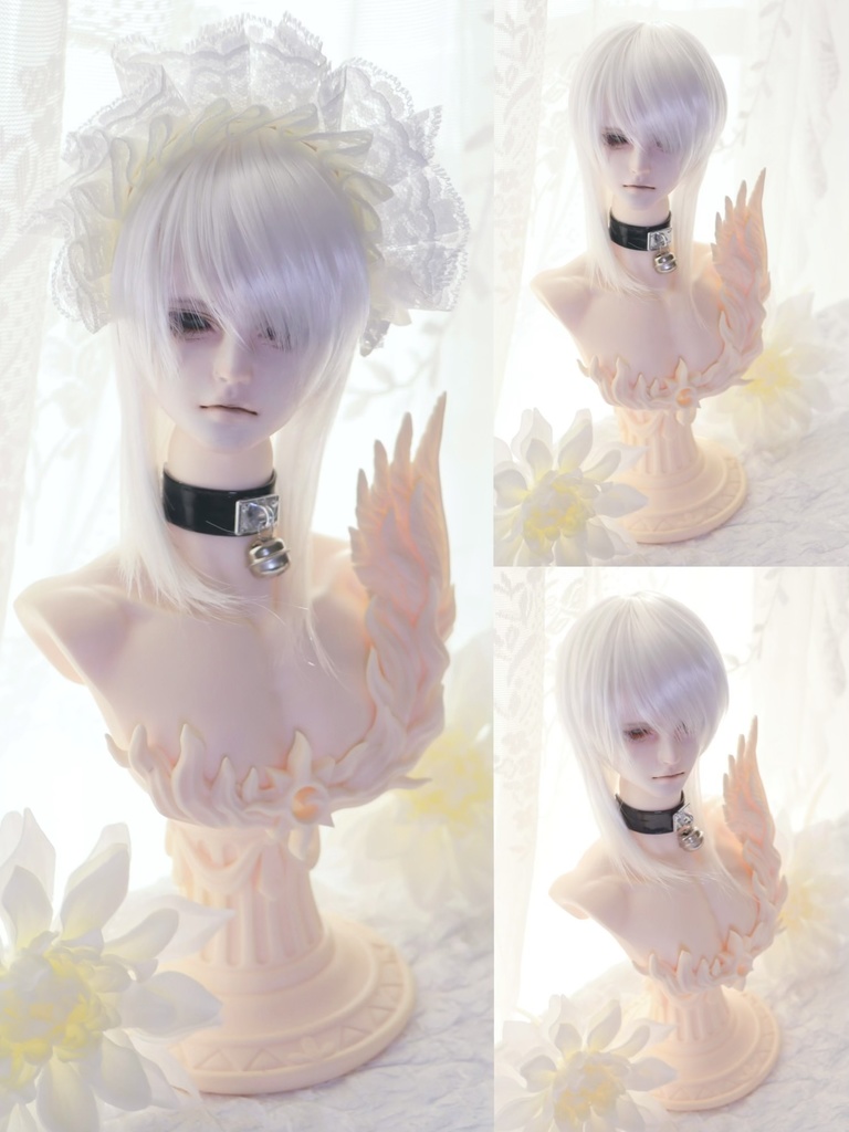 【アイドールお持ち帰り】1/3ドールサイズ 8〜9インチ ボイズウルフカット 横分け