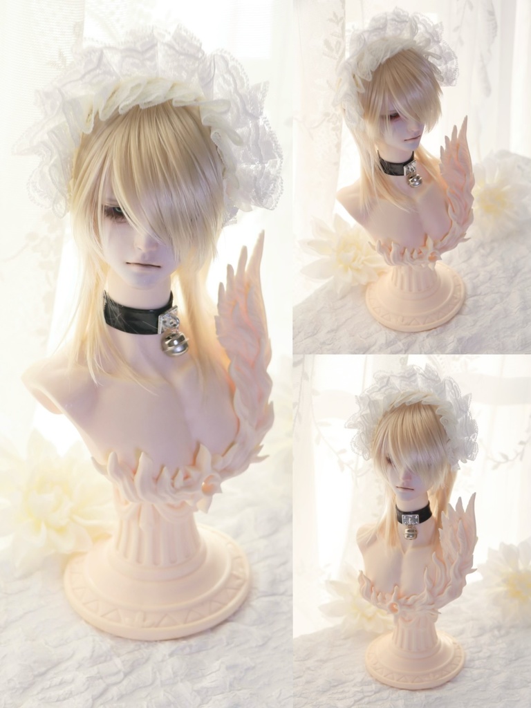 【アイドールお持ち帰り】1/3ドールサイズ 8〜9インチ ボイズウルフカット 横分け