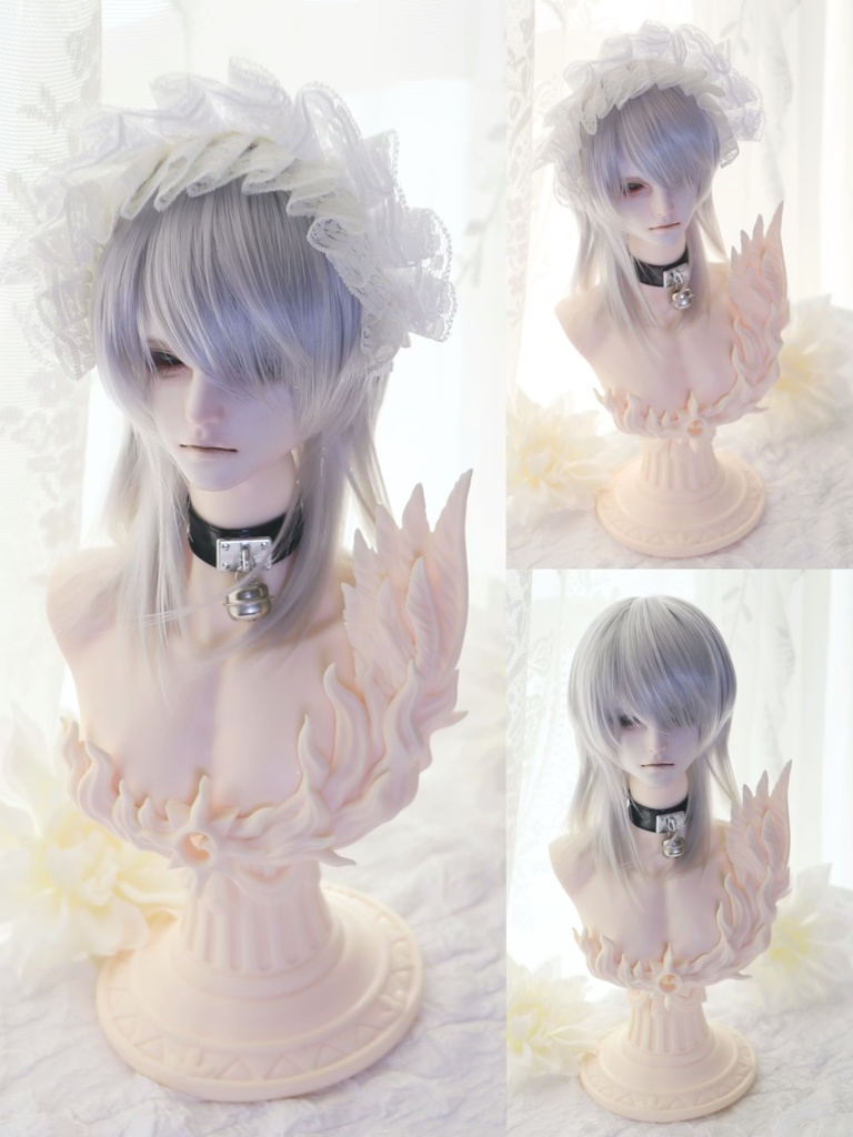 【アイドールお持ち帰り】1/3ドールサイズ 8〜9インチ ボイズウルフカット 横分け