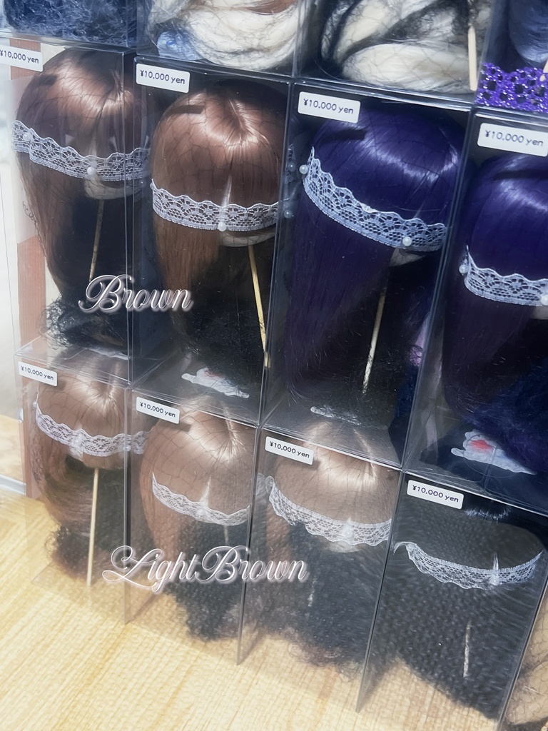 【イベント持ち戻り】8〜9インチ『7:3分けシースルー前髪・レイヤーセミロング』1\3ドールウィッグ