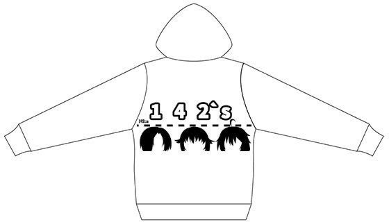 142'sジップパーカー